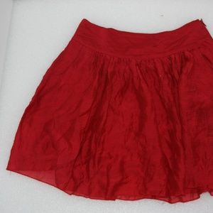 red skirt with pockets
